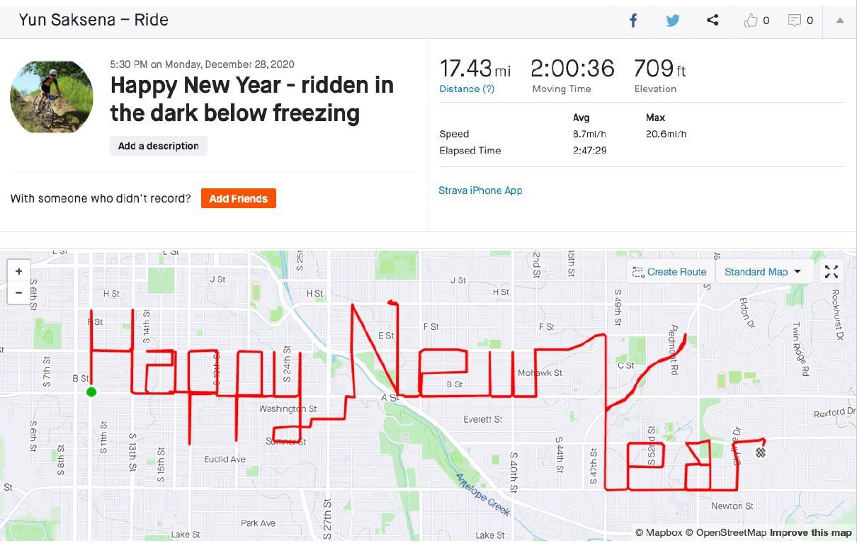 Strava art